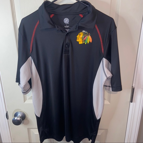 adidas Men's NHL Chicago Blackhawks Gameday Polo